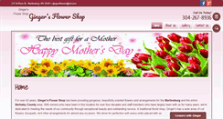 Desktop Screenshot of gingersflowers.com