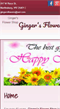 Mobile Screenshot of gingersflowers.com